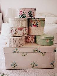 Adeline Country Cottage Decorative Boxes Vintage Box Vintage Hat Boxes