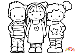 Best Friends Coloring Page Coloring Pages Allow Kids To Accompany Their Favorite Characters O In 2020 Preschool Coloring Pages Friendship Theme Preschool Friendship