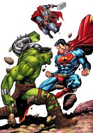 He clearly asks banner to calm down during the fight!! 4770129 Green Scar Vs Thor Vs Superman Byjoel By Robertdarksentry D96owzf Png 745 1072 Thor Vs Superman Hulk Marvel Hulk Comic