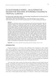 It was held at pwtc and there were many pr1ma. Pdf D3 Sustainable Homes An Alternative Design For High Rise Affordable Housing In Tropical Climates