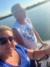 Boated to the sandbar at Manasota Key FL with my daughter