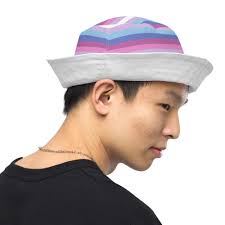 Reversible Bucket Hat, Trans Colors, LGBTQ Hat, Gay Pride Hat, Bucket Hat  LGBTQ, LGBT Hat, Gay Rights, Gay Fashion, Bucket Hat Gay