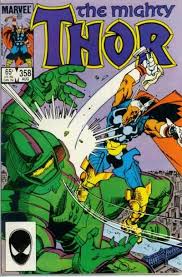 Thor Vol 1 358 Thor Comic Book Cover Art Marvel Comics Covers