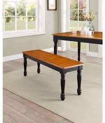 It's made from solid pine wood in a gray finish and features a ladder back to create a traditional, farmhouse aesthetic. Wood Dinning Table Bench Seat Home Furniture Dining Room Black Oak Color Seat Dining Sets Furniture