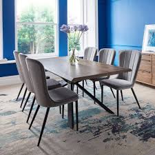 Shop our best selection of kitchen & dining room table sets with bench to reflect your style and inspire your home. Bronx 200cm Dining Table 6 Grey Velvet Mason Chairs