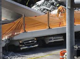 Carlos curbelo, whose district includes fiu's main campus, said he was extremely disconcerted by the collapse of the pedestrian bridge at. Photos Bridge Collapse Near Florida International University Crushes Cars