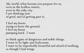 Mary Oliver I Want To Think Again Of Dangerous And Noble Things Mary Oliver Writing Poems Poems
