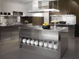 stainless steel kitchen cabinets