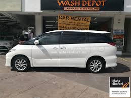 Kereta sewa murah kl | cheapest car rental kl | kereta sewa kl. Toyota Estima Acr 50 2 4 A White Maha Simfoni Kereta Sewa Car Rental Service In Selangor