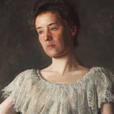 Lady in White 1887 Canvas Print