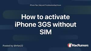 Unlock iphone 3gs with ultrasn0w · launch cydia. How To Activate Iphone 3gs Without Sim Macrumors Forums