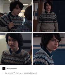 Mike Wheeler S Tubular Sweater Stranger Things 2 Stranger Things Funny Stranger Things Stranger