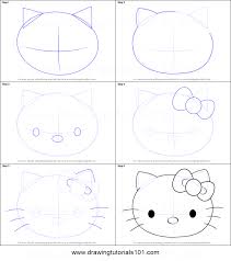 How To Draw Hello Kitty Face Printable Drawing Sheet By Drawingtutorials101 Com Hello Kitty Drawing Hello Kitty Nails Art Disney Drawing Tutorial