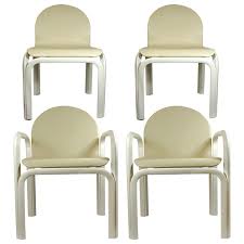 Set Of 4 Dining Chairs Orsay Designed By Gae Aulenti For Knoll International Dining Chairs Steel Lounge Chair 4 Dining Chairs