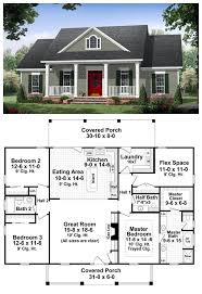 Traditional Style House Plan 59952 With 3 Bed 3 Bath House Plans Traditional House Traditional House Plan