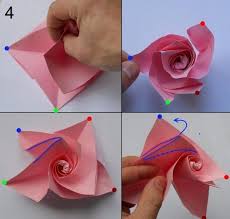 Rose Aus Papier Falten Blumen Basteln Anleitung Dekoking Com 6 Papier Falten Blume Rosen Aus Papier Blumen Falten