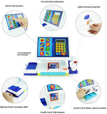 Check spelling or type a new query. Tablet Cash Register Toy Cashier Station With Calculator Play Scann Sunnytoysngifts Com