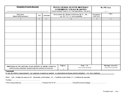 Drumul odai proces verbal de recepie a materialelor care. Formular Receptie Materiale In Santier