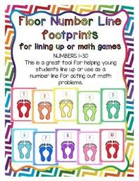 Floor Number Line For Lining Up Or Math Games Number Line Preschool Math Games Numbers Preschool