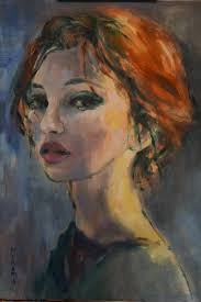 Buy Prints Of Waiting Sold A Oil On By Hiromi Andrew From Australia It Portrays People Relevant To Beauty Woma Portrait Art Portrait Painting Fine Art