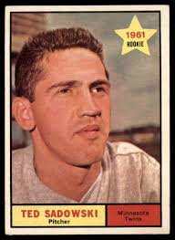 Amazon.com: Baseball MLB 1961 Topps #254 Ted Sadowski Excellent RC Rookie  Twins : Collectibles & Fine Art