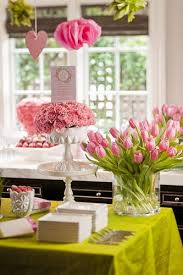 Pink And Green Baby Shower Heather Christo Green Baby Shower Pink Baby Shower Green Bridal Showers