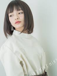 王道の黒髪ストレートボブ 表参道銀座原宿の美容院minx ストレートボブ 黒髪 ストレート ボブ