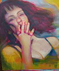 Finishing touches, always a difficult stage. I've a lot of paintings in the  studio that have couple of hours left in them, more looking than painting  essentially. The danger of overworking is