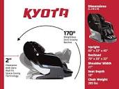 Amazon.com: Kyota Yosei M868 Zero Gravity 4D Deep Tissue Massage ...