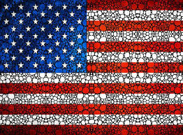 American Flag Print From Painting Usa Red White Blue Stars And Etsy American Flag Art American Flag Print American Flag
