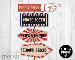 14 Vintage Circus Signs Printable Instant Download Party Etsy In 2021 Circus Signs Printable Signs Party Signs