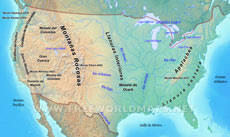 Mapa de estados unidos con sus estados. Mapa Politico De Estados Unidos