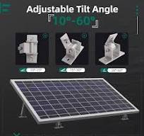 Amazon.com: Riyhch 4 Pack Adjustable Solar Panel Tilt Mount ...