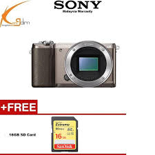 After finding lowest price here. Sony A5100 W F 16 50mm White Sony Malaysia 15 Months Warranty Lazada