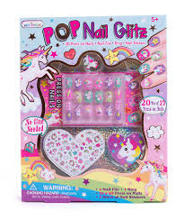She created this mythical unicorn nail as part of a fantasy set. Hot Focus Hot Focus Pop Nail Glitz 3d Unicorn Acrylic Nail Art Kit For Girls 65 Piece Set Walmart Com Walmart Com