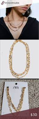 Zara Multi Chain Necklace Multi Chain Necklace Chain Necklace Necklace