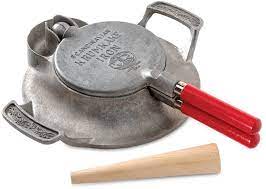 Would stick then burn and even though i only attempted to use it once, the iron looks like ive used it since 1942, it discolored & no holiday. Amazon Com Nordic Ware Krumkake Iron Silver Electric Waffle Irons Kitchen Dining