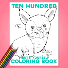 Download Coloring Book Free Print It Yourself Digital Download Ten Hundred Coloring Books Free Prints Prints