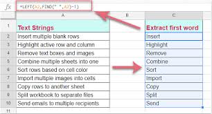 First of all, open a word document which you need to modify. How To Extract First Or First Two Words From Text Strings In Google Sheet