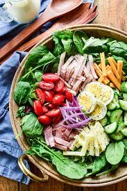 Chef Salad Recipe Chef Salad Salad Side Dishes Roasted Veggie Salad