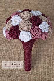 Crochet Flower Wedding Bridal Bouquet Wedding Keepsake Boutonniere Rustic Flower Arrangement Bridesmaid Flower Girl Crochet Bouquet Crochet Flower Tutorial Crochet Wedding