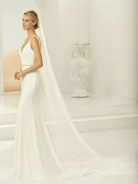 Check out our satin wedding veil selection for the very best in unique or custom, handmade pieces from our veils shops. Bianco Evento Single Tier Chapel Length Wedding Veil Satin Edge Ivory Tulle S389