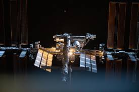 Image result for international space station through telescope