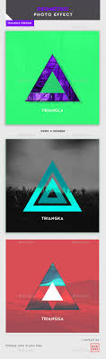 Triangle Geometric Template Geometric Collage Photo Template Geometric