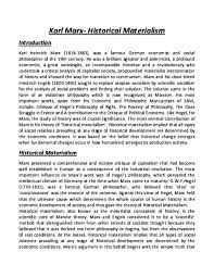 Pdf Karl Marx Historical Materialism Nitish Yadav Academia Edu