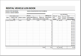 This is not the highest ideal; Rental Vehicle Log Book Template For Excel Excel Templates Book Template Excel Templates Invoice Template