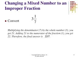 Exponents mixed numbers volume of a cube using fractions/ mixed numbers fraction to decimal radius of a circle with area. Chapter 1 Fractions Review Ppt Download