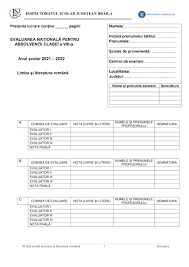 Subiectele și baremele la limba și literatura română, publicate pe edu.ro. Simulare Evaluarea NaÈ›ionalÄƒ 2022 Isj BrÄƒila Subiecte MatematicÄƒ È™i Limba RomanÄƒ Clasa A 8 A Bareme De Corectare Update Februarie 2022 Jitaruionelblog Pregatire Bac Si Evaluarea Nationala 2021 La Matematica Si Alte