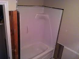 Every bath fitter bathtub installation is backed by a lifetime warranty. Installing An Acrylic Shower And Bath Tub Steve Way Builders Llc