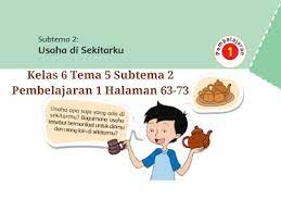 Demikian artikel berjudul materi dan kunci jawaban tema 6 kelas 6 subtema 2 halaman 65 s/d 69 ini, semoga dapat bermanfaat bagi anda semua. Kunci Jawaban Buku Tematik Tema 5 Kelas 6 Halaman 63 64 65 69 70 71 72 73 Koesrow